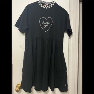 Vans x Lazy Oaf Bad For You Black Dress